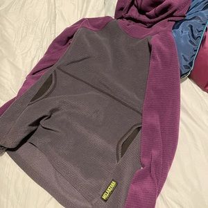 Melanzana micro grid hoodie